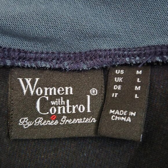 NWT Women with Control by Renee Greenstein sz medium denim tummy control capris - Picture 6 of 6